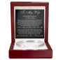 Cuff Bracelet Engraved - To My Wife "Never Forget How Much I Love You"