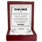 Cuff Bracelet Engraved - To My Niece "You Will Always Carry A Piece of Me"