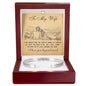 Cuff Bracelet Engraved - To My Wife "I Love You Beyond Words"