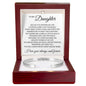 Cuff Bracelet Engraved - To My Daughter "You Will Always Be My Heart and My Home"