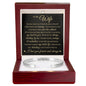 Cuff Bracelet Engraved - To My Wife "Thank You For Always Standing By Me"