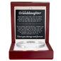 Engraved Cuff Bracelet - To My Granddaughter "Never Give Up"