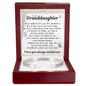 Engraved Cuff Bracelet - To My Granddaughter "Keep Chasing Your Dreams"