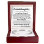 Engraved Cuff Bracelet - To My Granddaughter "Remember I'll Always Be Right There With You"
