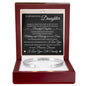To My Daughter "Always Keep Me In Your Heart" Custom Engraved Cuff Bracelet