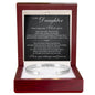 Cuff Bracelet Engraved - To My Daughter "Never Forget That I Love You"