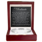 Cuff Bracelet Engraved - To My Soulmate "I'm Ready To Be Your Last"