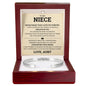 Cuff Bracelet Engraved - To My Niece "Never Forget That I Love You Forever"