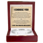Cuff Bracelet Engraved - "I Choose You"