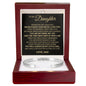 Cuff Bracelet Engraved - To My Daughter "Never Forget How Much I Love You"