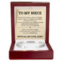 Cuff Bracelet Engraved - To My Niece "Never Give Up, I Believe in You"