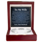 Cuff Bracelet Engraved - To My Wife "Thank You For Being My Partner"