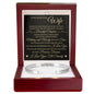 Cuff Bracelet Engraved - To My Wife "I Love You With All My Heart"