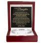 Cuff Bracelet Engraved - To My Daughter "You Gave My World Meaning and My Heart A Purpose"