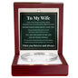 Cuff Bracelet Engraved - To My Wife "Never Forget How Much I Love You"