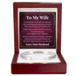 Cuff Bracelet Engraved - To My Wife "I Can't Imagine My Life Without You"