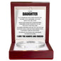 Cuff Bracelet Engraved - To My Daughter "You Bring Happiness Into My Life"