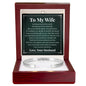 Cuff Bracelet Engraved - To My Wife "Thank You For Always Being By My Side"