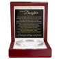 Cuff Bracelet Engraved - To My Daughter "You Name Will Always Live In My Heart"