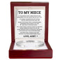 Cuff Bracelet - To My Niece "My Heart Will Always Love and Protect You"