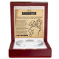 Cuff Bracelet Engraved - To My Daughter "I Love You Forever"