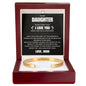 Cuff Bracelet Engraved - To My Daughter "I Love You More Than You'll Ever Know"