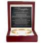 Cuff Bracelet Engraved - To My Daughter "Never Forget That I Love You"