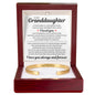 Engraved Cuff Bracelet - To My Granddaughter "I Loved You, As If Tomorrow Would Never Come"