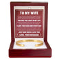 Cuff Bracelet Engraved - To My Wife "I Love You Each and Everyday"