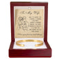 Cuff Bracelet Engraved - To My Wife "I'd Choose You"