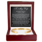 Cuff Bracelet Engraved - To My Wife "Never Forget How Much I Love You"