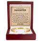 Cuff Bracelet Engraved - To My Bonus Daughter "Always Keep Me In Your Heart"