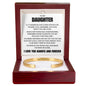 Cuff Bracelet Engraved - To My Daughter "You Bring Happiness Into My Life"