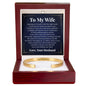 Cuff Bracelet Engraved - To My Wife "I Love You To The Moon and Back"