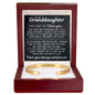 Engraved Cuff Bracelet - To My Granddaughter "Learn To Love Yourself"