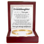 Engraved Cuff Bracelet - To My Granddaughter "Life Blessed Me With The Gift of You"