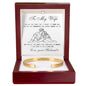 Cuff Bracelet Engraved - To My Wife "I Just Need To Say I Love You"