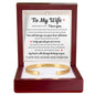 To My Wife "My Heart Will Always Belong to You" Engraved Cuff Bracelet