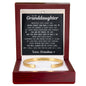Engraved Cuff Bracelet - To My Granddaughter "You Are My Pride"