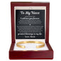 Cuff Bracelet Engraved - To My Niece "I Will Love You Forever"