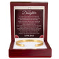Cuff Bracelet Engraved - To My Daughter "I Hope You Always Feel My Love"