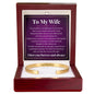 Cuff Bracelet Engraved - To My Wife "I Love You Forever and Always"