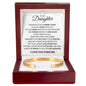 Cuff Bracelet Engraved - To My Daughter "Remember That My Love is Your Shelter"