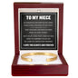 Cuff Bracelet Engraved - To My Niece "Be Courageous, Even When You Feel Afraid"