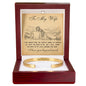 Cuff Bracelet Engraved - To My Wife "I Love You Beyond Words"
