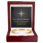 Cuff Bracelet Engraved - "You Are My Compass"