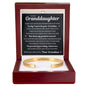Engraved Cuff Bracelet - To My Granddaughter "You Gave My Life A Meaning"