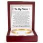 Cuff Bracelet Engraved - To My Niece "You Taught Me How To Love Without Fear"
