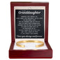 Engraved Cuff Bracelet - To My Granddaughter "You Are Braver, Kind, and Far Stronger Than You Realize"