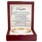 Cuff Bracelet Engraved - To My Daughter "You Are My Greatest Pride and Joy"